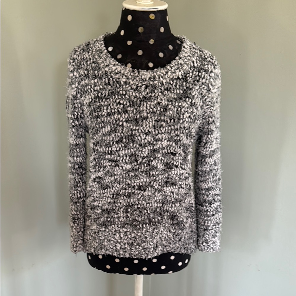Cozy Black and White Women's Sweater